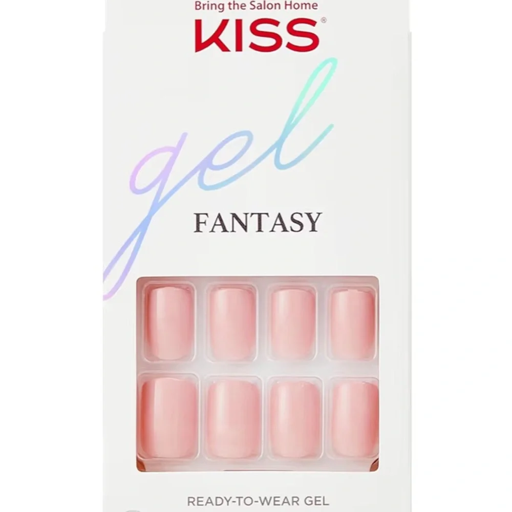 Kiss Gel pink ready to wear glue included 28 nails soft pink gel fantasy 3 boxes - Picture 6 of 6